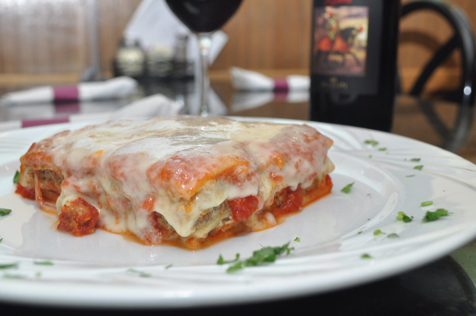 Food served at a pizza restaurant in Norwich, CT